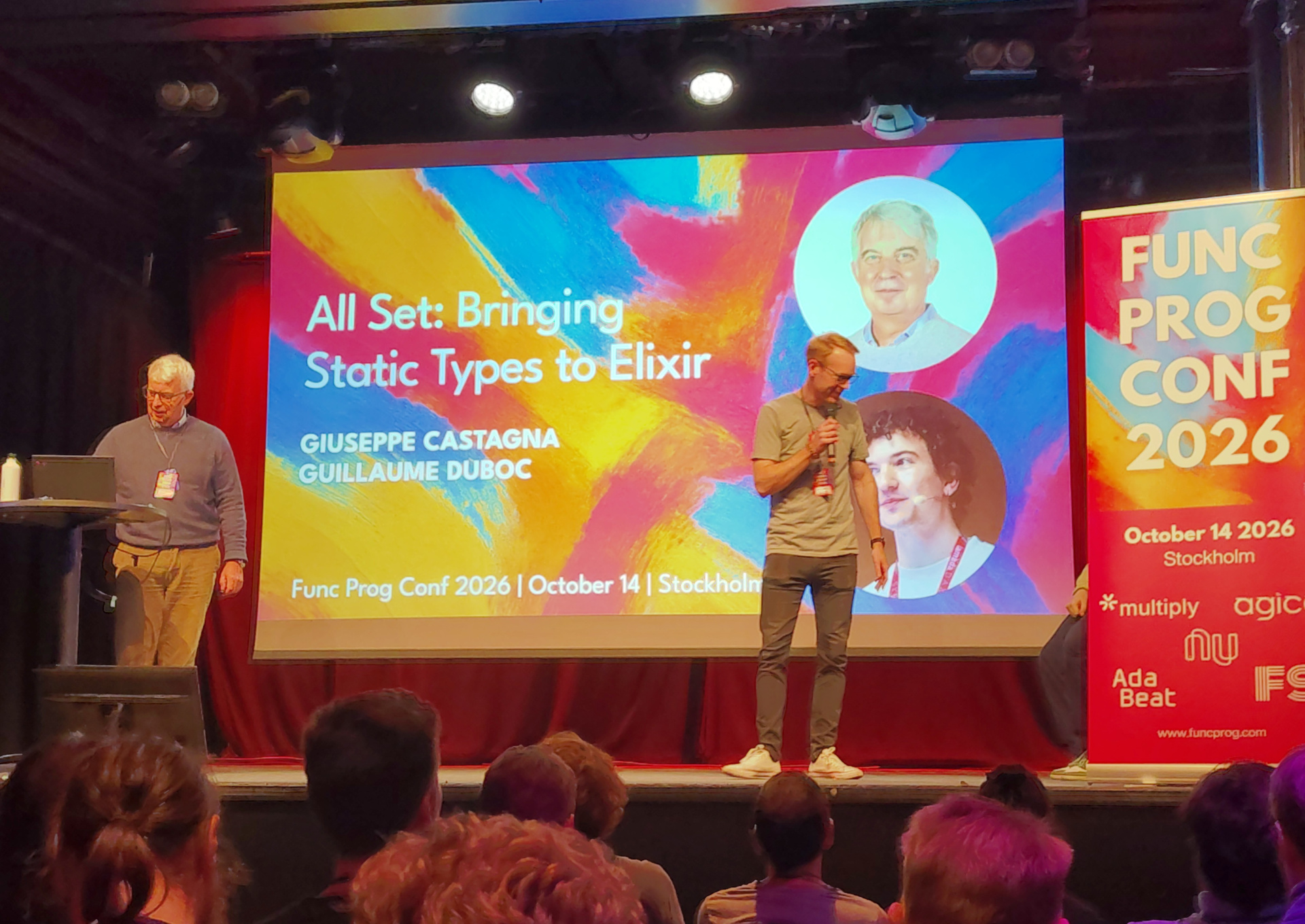 Giuseppe being introduced by Christoffer Ekeroth